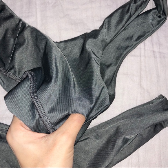 U neck bralette thong bikini - Gray - Small - Picture 7 of 7